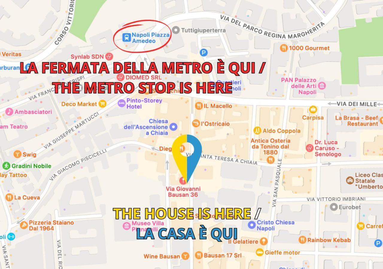 Apartamento Metro Amedeo - Stanza Privata Con Vasca Idromassaggio Nápoles Exterior foto